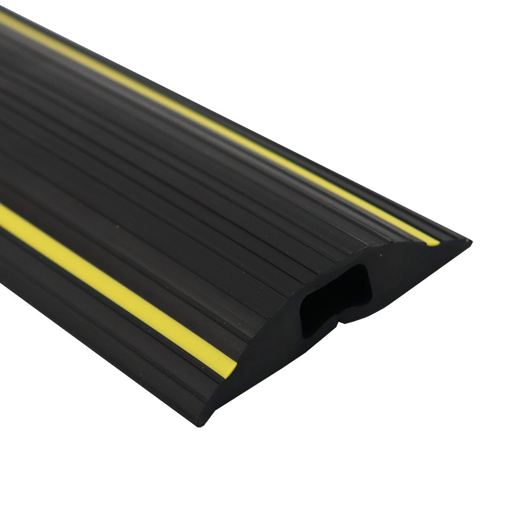 Black and Yellow Industrial Cable Protector 