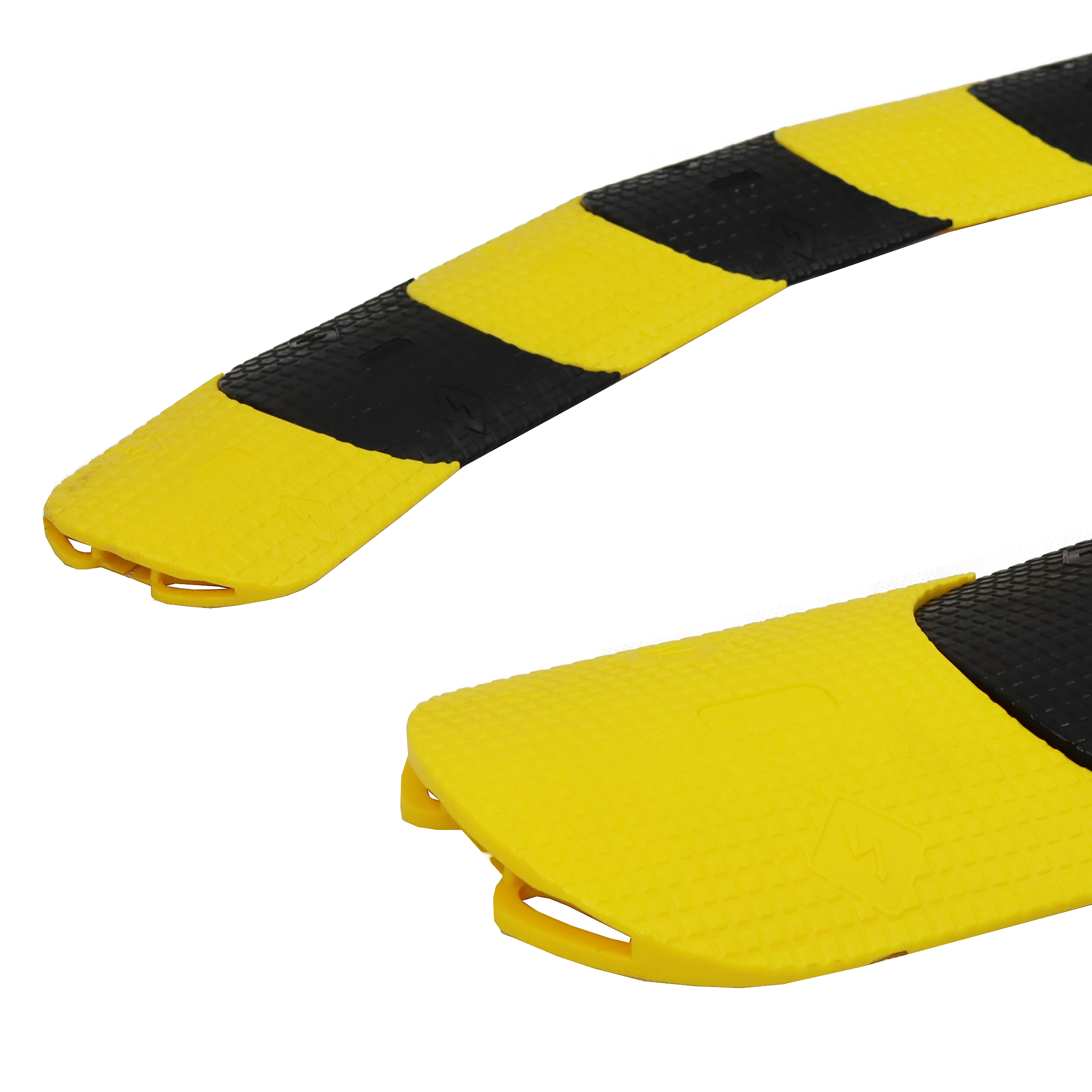 Black and Yellow Flexible Cable Protector - Sold Per Metre