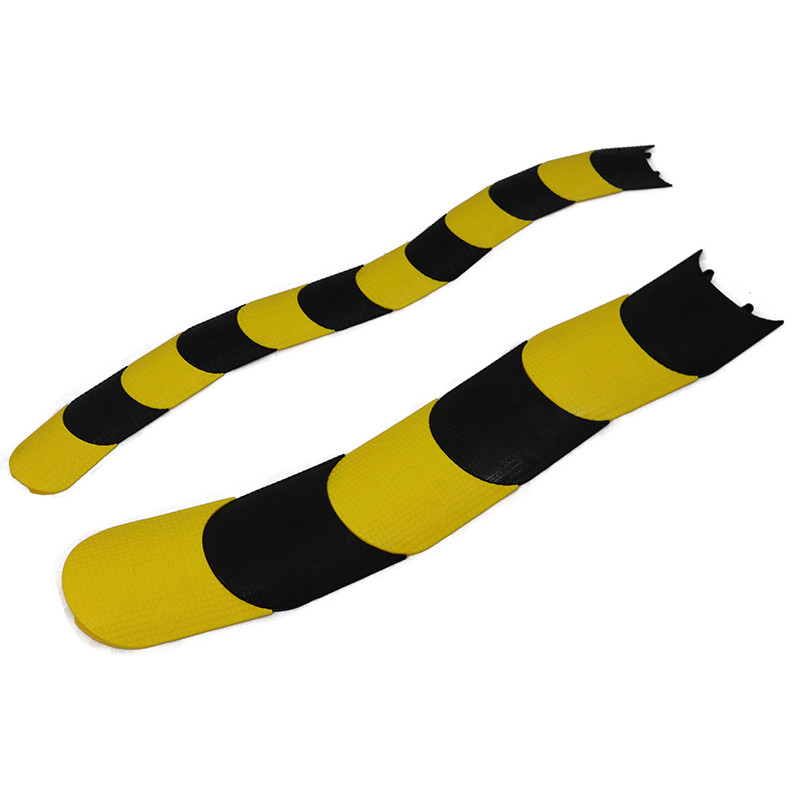 Black and Yellow Flexible Cable Protector - Sold Per Metre