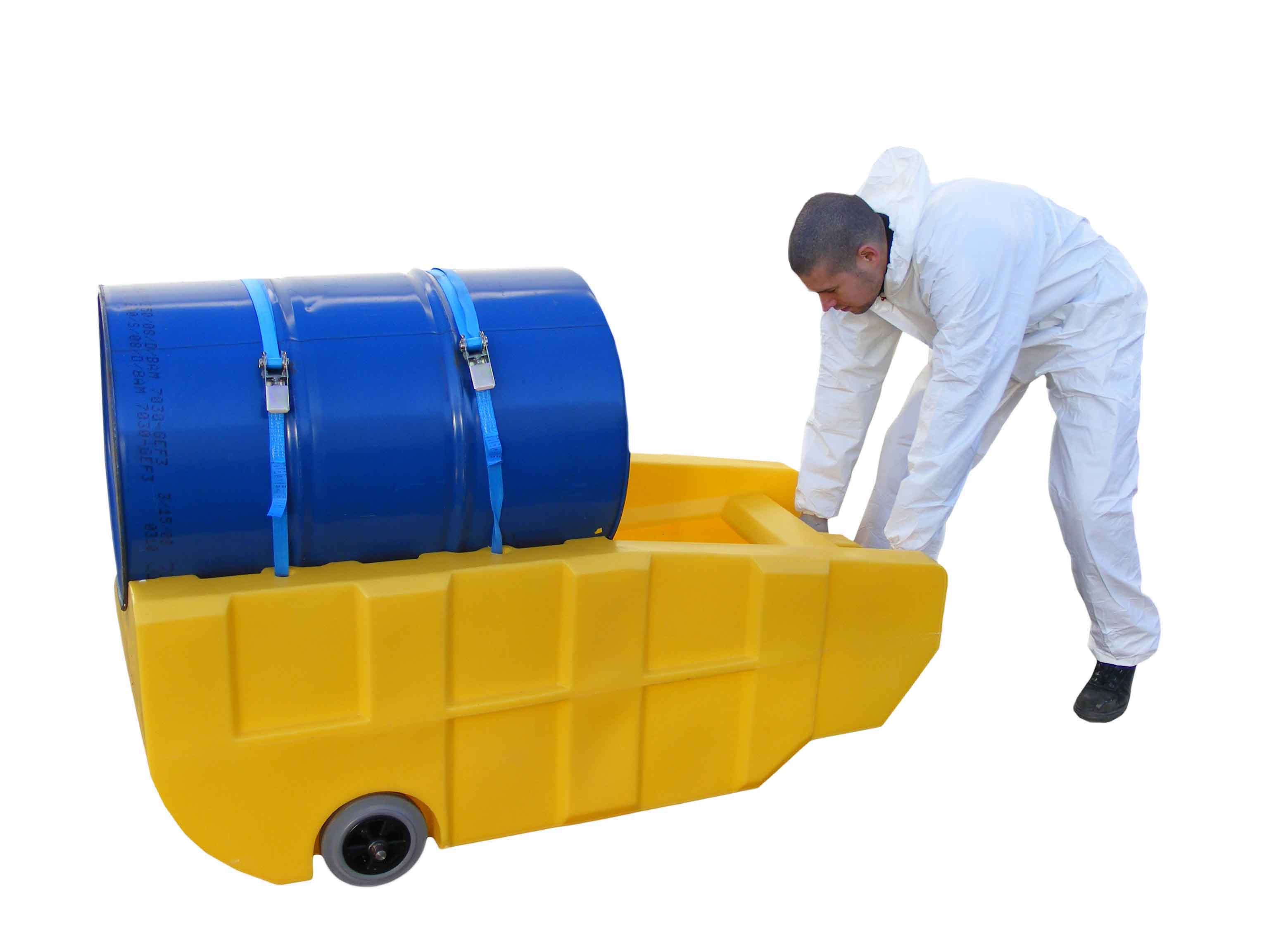 Single Drum Dispensing and Transfer Trolley - 230 Litre Sump Capacity