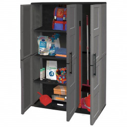 Industrial Large Triple Door Utility Cupboard