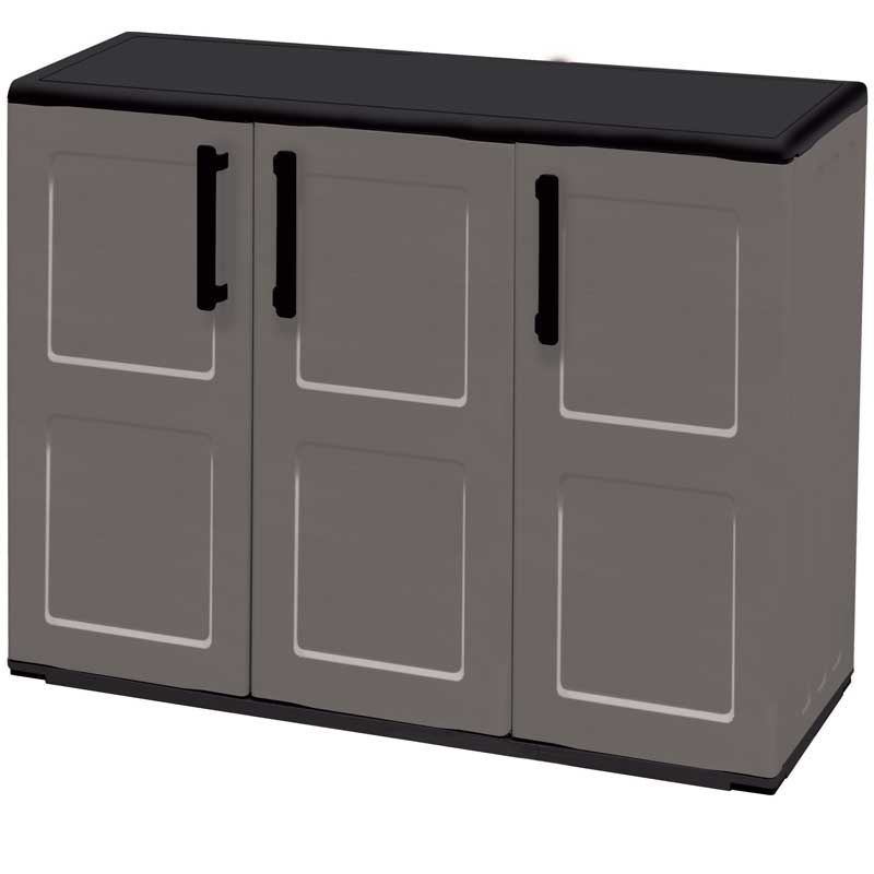 Industrial Compact Triple Door Utility Cupboard