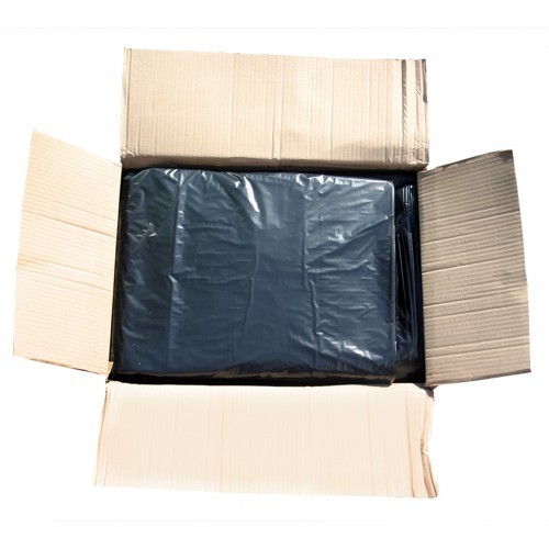 360 Litre Recycled Black Bin Liners - 100 Liners - in the box