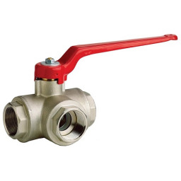 1" BSP Female 3 Way L Port Ball Valve