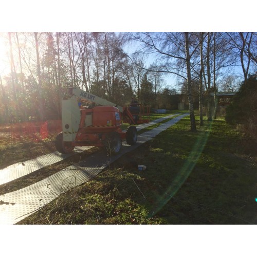 DuraMatt Single Sided Ground Protection Mat - 2400mm x 600mm x 12mm - 17kg