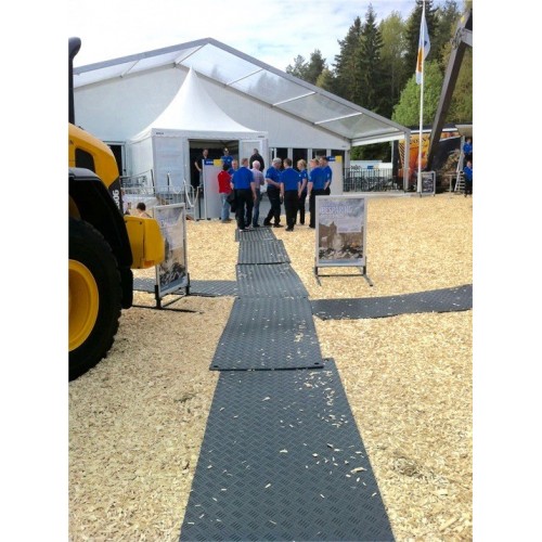 DuraMatt Single Sided Ground Protection Mat - 2400mm x 600mm x 12mm - 17kg