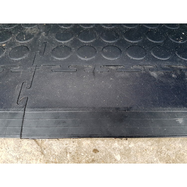 Tex Tile Ramp Ecotile 500/7 Interlocking PVC Flooring Tile Ramp - Kingfisher Direct Ltd