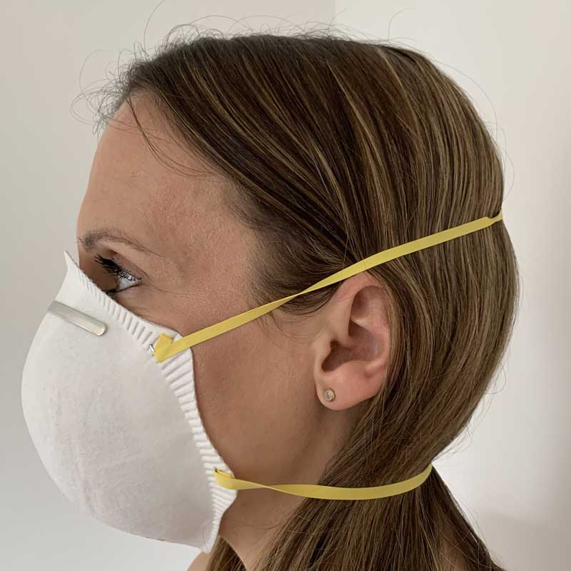 FFP2 Non-Valve Moulded Respirator Protective Face Mask