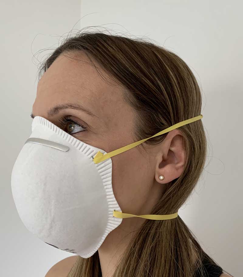 FFP2 Non-Valve Moulded Respirator Protective Face Mask