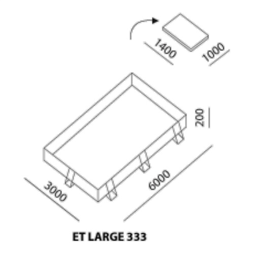 Eccotarp ET Large 333 Collapsible Spill Bund - 3600 Litre