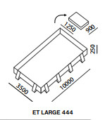 Eccotarp ET Large 444 Collapsible Spill Bund - 8750 Litre