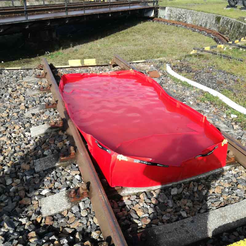 Eccotarp Collapsible Railway Spill Bund - 800 Litre