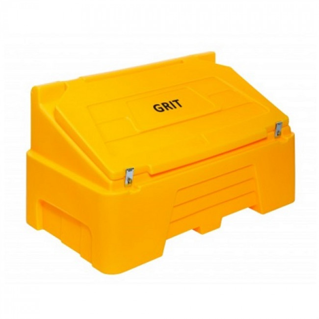 14 Cu Ft Heavy Duty Grit Bin - 16 x 25 kg Bags of White Rock Salt
