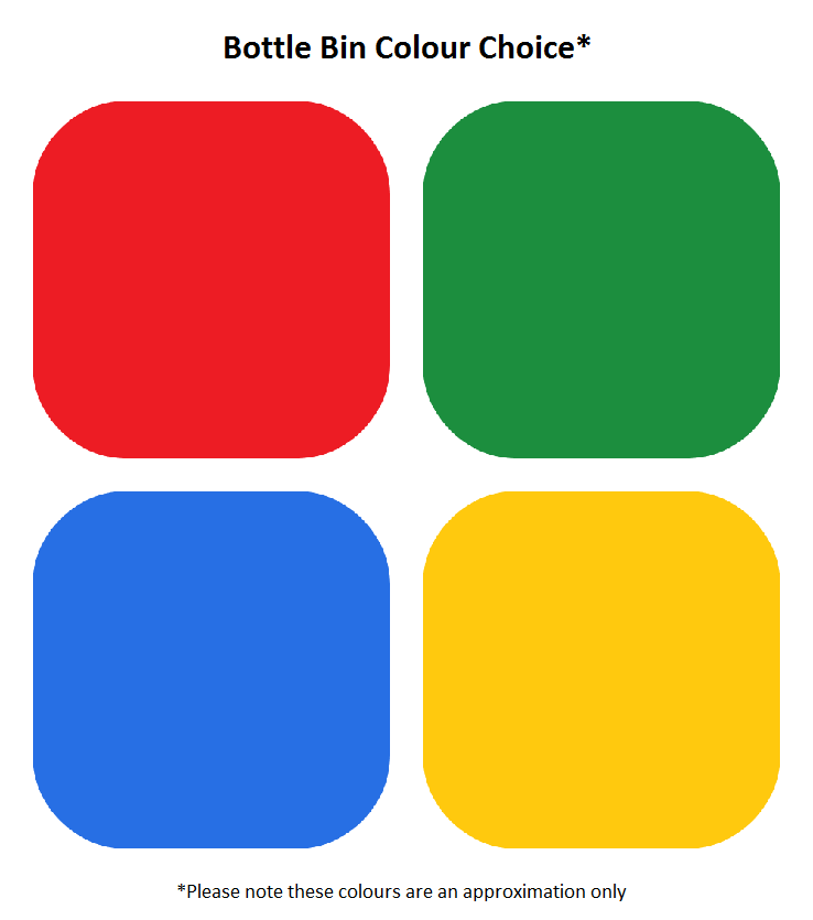 Wheeled Slimline Bottle Bin- 165 Litre