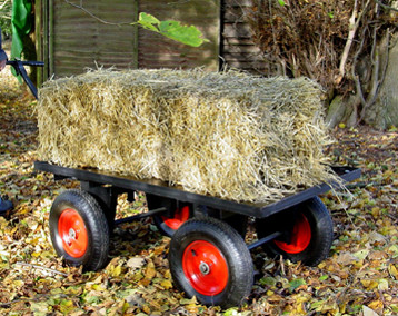 Four Wheel Turn Table Trolley - Length 1230mm