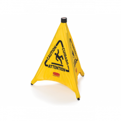 Pop-Up Cone - 76cm Multilingual 'Caution' Symbol