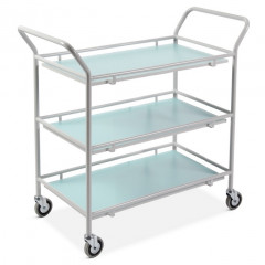 Large General Purpose Trolley with 3 Laminate Shelves