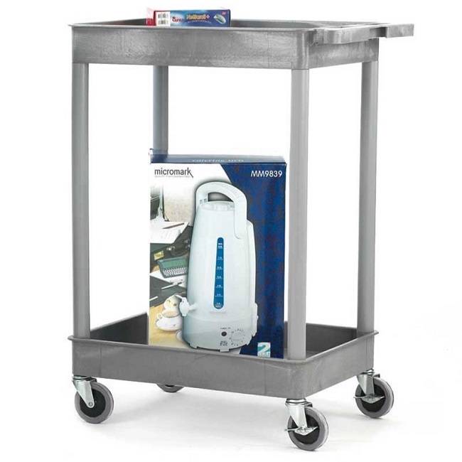 Super Strength Plastic Multi-Purpose 2 Tray Trolley - 150kg Capacity
