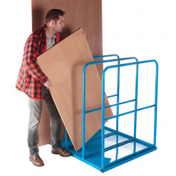 Vertical Sheet Rack with Flat Steel Base