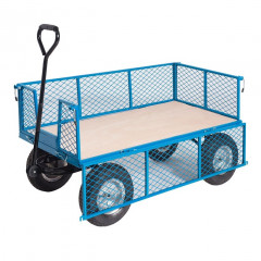 REACH Compliant General Purpose Truck with Mesh Sides and Puncture Proof Wheels - 400kg Capacity