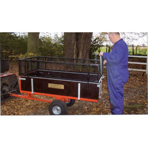 2 Wheel Timber 10 Cwt Tipping Trailer