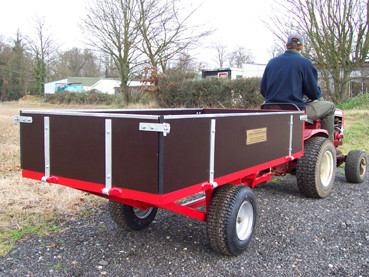 2 Wheel Timber 15 Cwt Tipping Trailer