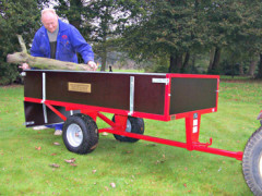 2 Wheel Timber 15 Cwt Tipping Trailer