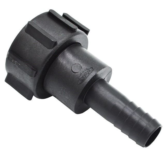 IBC S60x6 (2 inch) Female to 1 inch Hose Tail