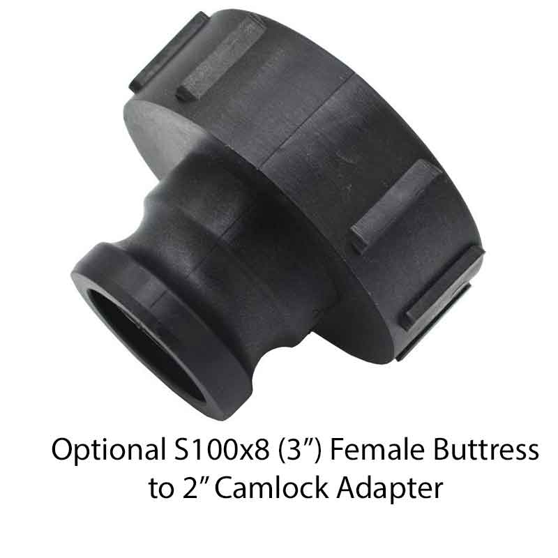 1000 Litre New IBC - 75mm/3" Valve - 400mm Lid - Plastic Pallet