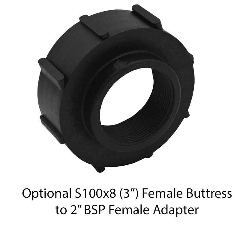 1000 Litre New IBC - 75mm/3" Valve - 400mm Lid - Plastic Pallet