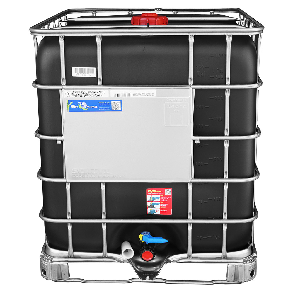 x52 1000 Litre New IBC - Black - Steel Pallet - UN Approved