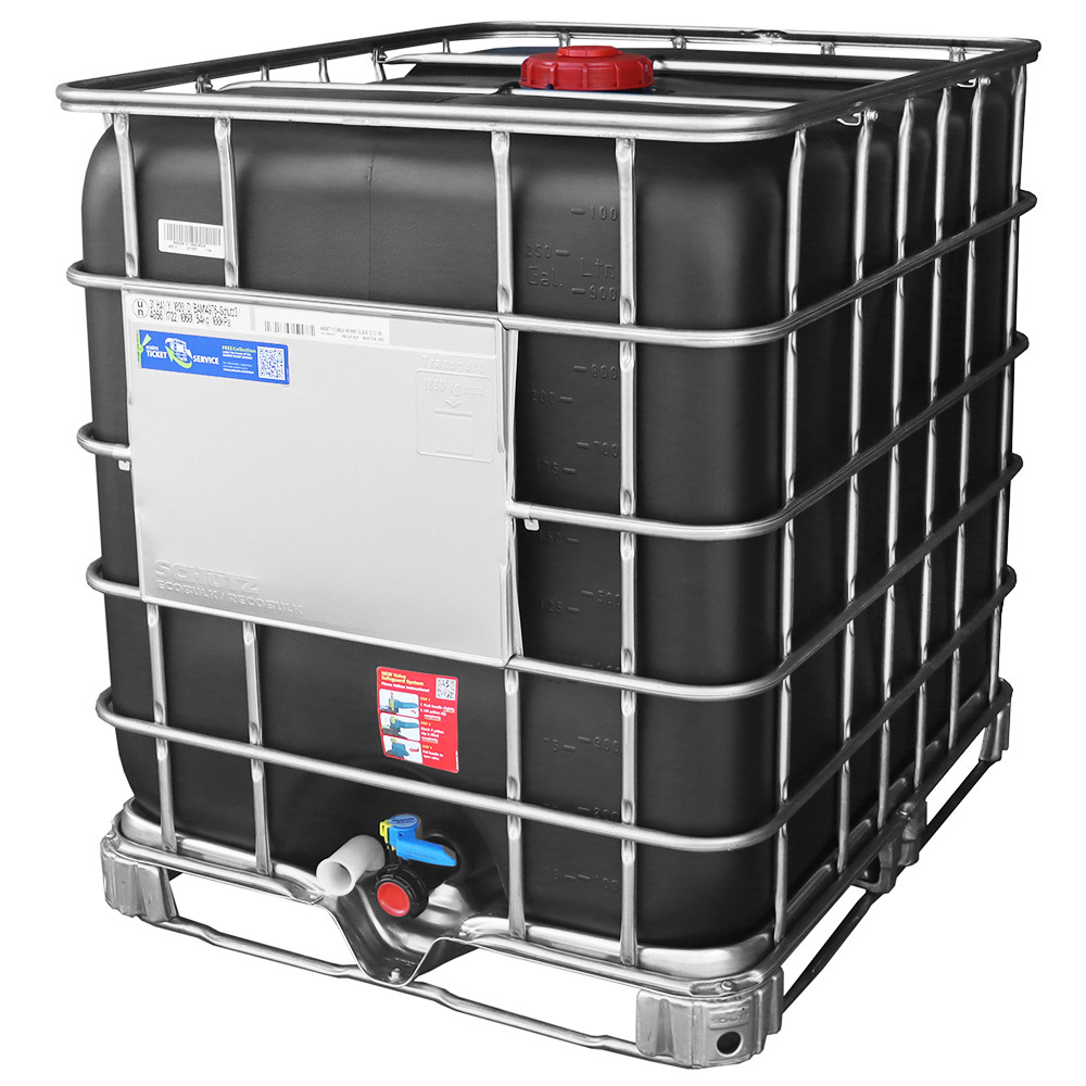 x52 1000 Litre New IBC - Black - Steel Pallet - UN Approved