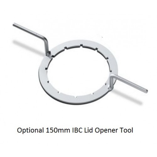 1000 Litre Reconditioned IBC - Black - Plastic Pallet - Grade A