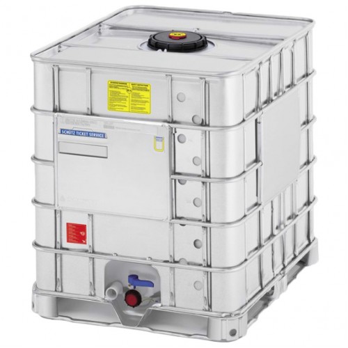 1000 Litre Schutz SX-EX Reconditioned IBC - Steel Pallet - Grade A