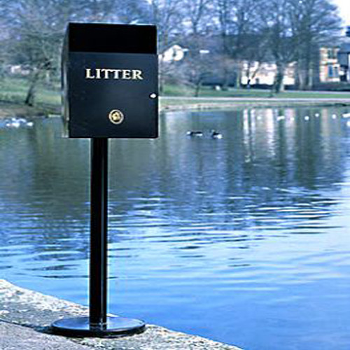 Parade Post Mountable Bin - 30 Litre Capacity