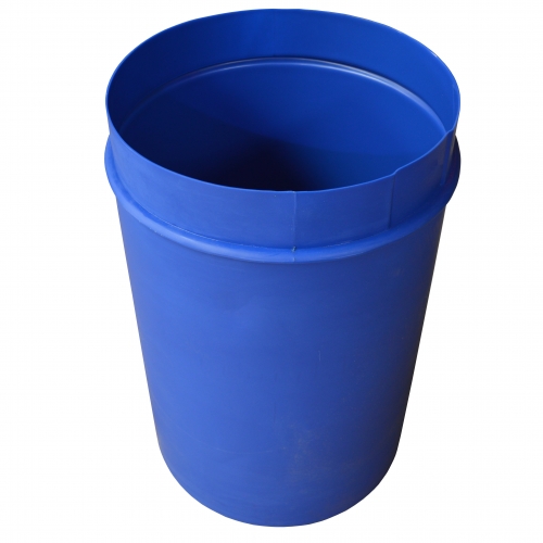 Hooded Top Litter Bin with Pest Guard - 90 Litre - blue no lid