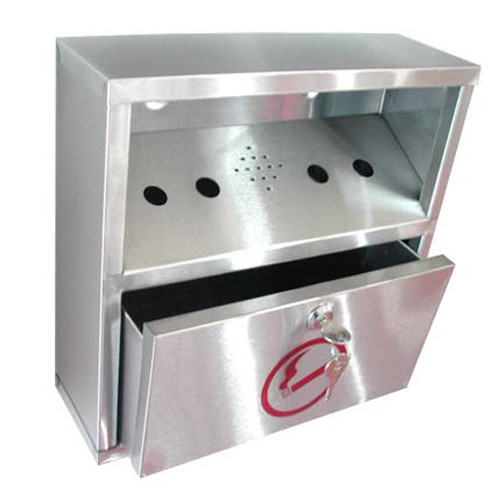 Wall Mounted Stainless Steel Cigarette Bin
