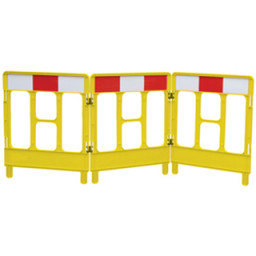 3-Gated Workgate System Reflective Top - Yellow