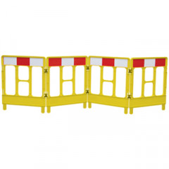 4-Gated Workgate Yellow Reflective Barriers