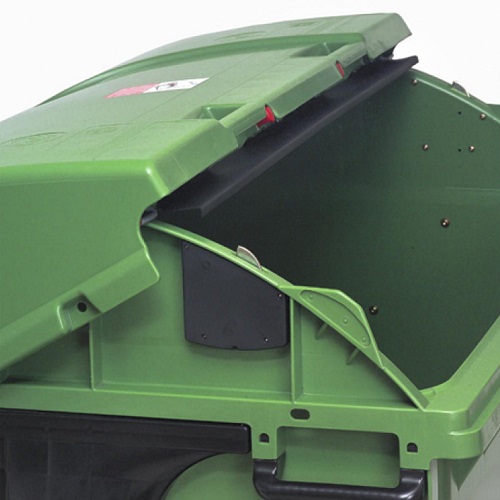 1100 Litre 4 Wheeled Bins - green open