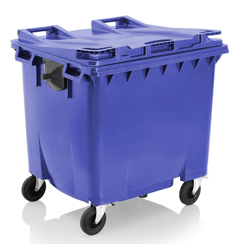 1100 Litre 4 Wheeled Bins - blue