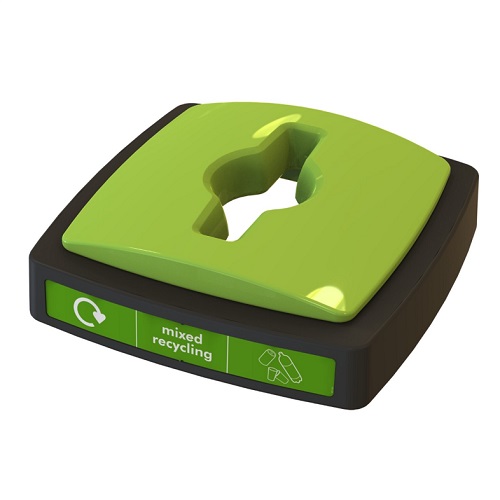 Envirobin Recycling Bin with Propellor Aperture - 100 Litre