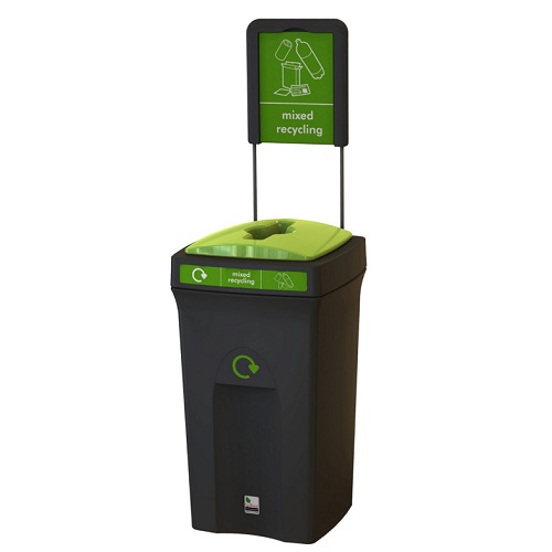 Envirobin Recycling Bin with Propellor Aperture - 100 Litre