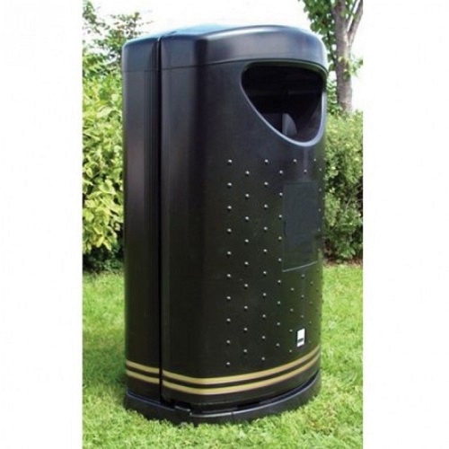 Pioneer Hooded Litter Bin - 130 Litre