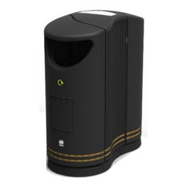 TwinBin Litter Bin - 170 Litre - black