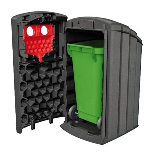 Envirobank Recycling Bin with Hole Apertures - 240 Litre