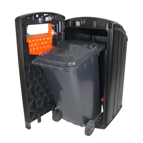 Envirobank Recycling Bin with Open Aperture - 240 Litre