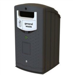Envirobank Recycling Bin with Open Aperture - 240 Litre