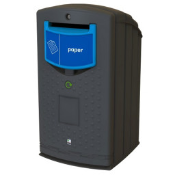 Envirobank Recycling Bin with Slot Aperture - 240 Litre