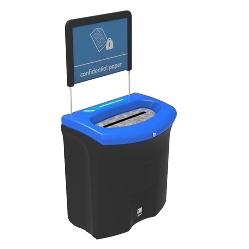 Mini Meridian Confidential Paper Recycling Bin - 87 Litre